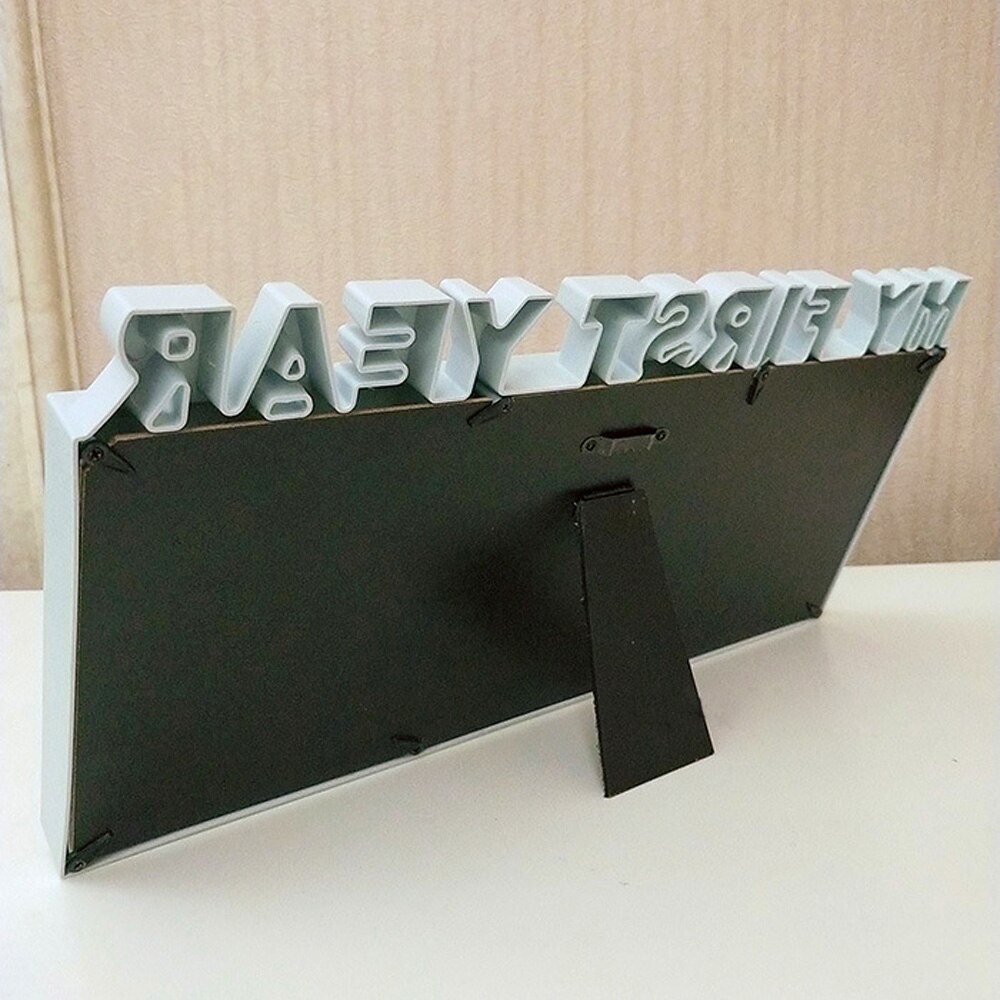 Creatieve DIY 0-12 Maand Baby MIJN EERSTE JAAR Foto 'S Souvenirs Herdenken Kids Groeiende Geheugen Display Plastic Foto frame