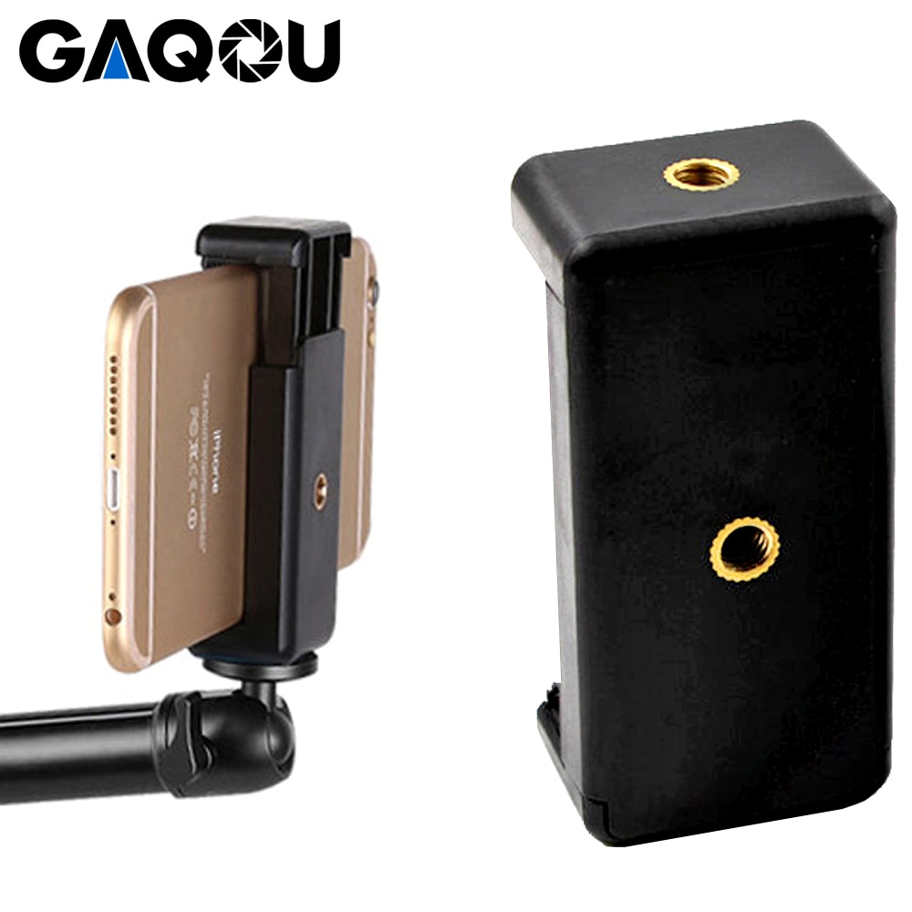 Gaqou suporte monopé universal para celular, suporte de celular para câmera, tripé, para iphone, samsung, xiaomi