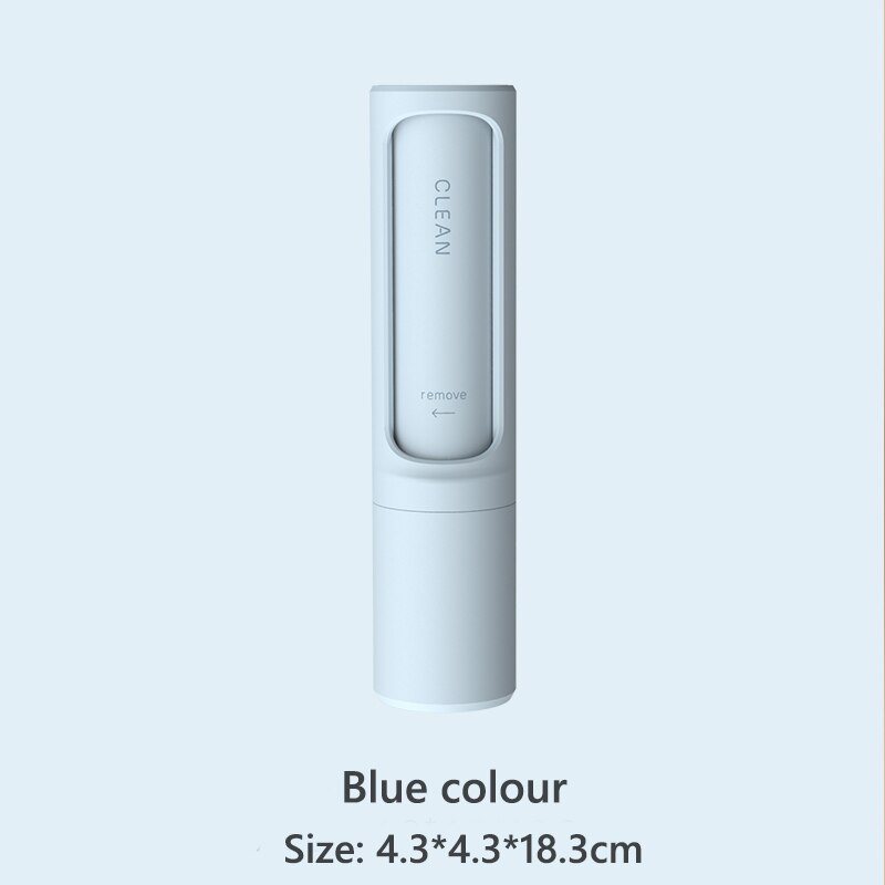 Perro y gato cepillo para quitar el pelo de electrostática brocha para polvos de ropa para mascotas ropa cabello pegajoso cepillos ELIMINACIÓN DE CABELLO artefacto: blue