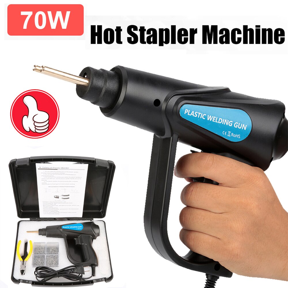 70W Welding Machine Stapler Car Bumper Repair Kit PVC Plastic Repair Machine Garage Tool