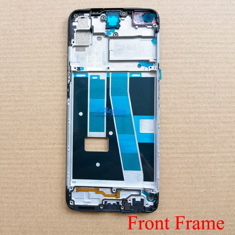 Carcasa de marco frontal para Oppo A72, 4G, , CPH2067, 2067, LCD: Black Front Frame