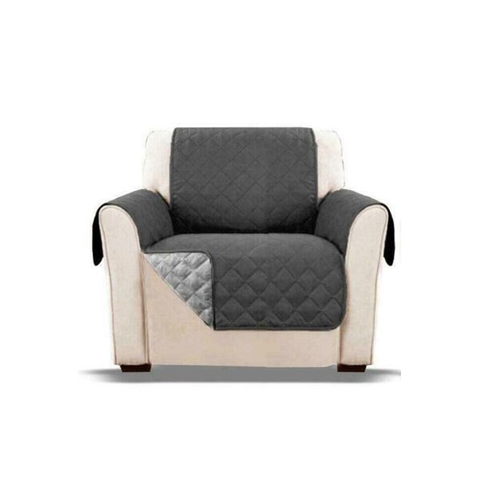 Waterproof Sofa Cover Anti-wear Couch Cover for Dog Pet Kids Recliner Armchair Furniture Slipcovers 1/2/3 Seater Protect: WHITE