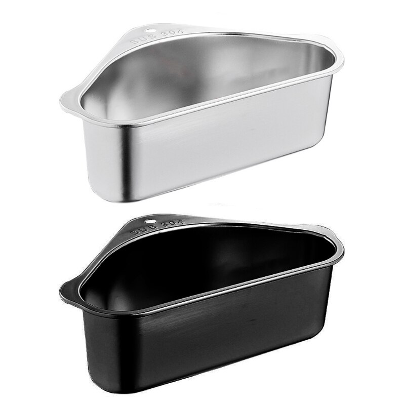 Driehoekige Gootsteen Plank Gootsteen Zeef Mand Hollow Sponge Holder Sink Opslag Plank Hoek Organizer Voedsel Catcher