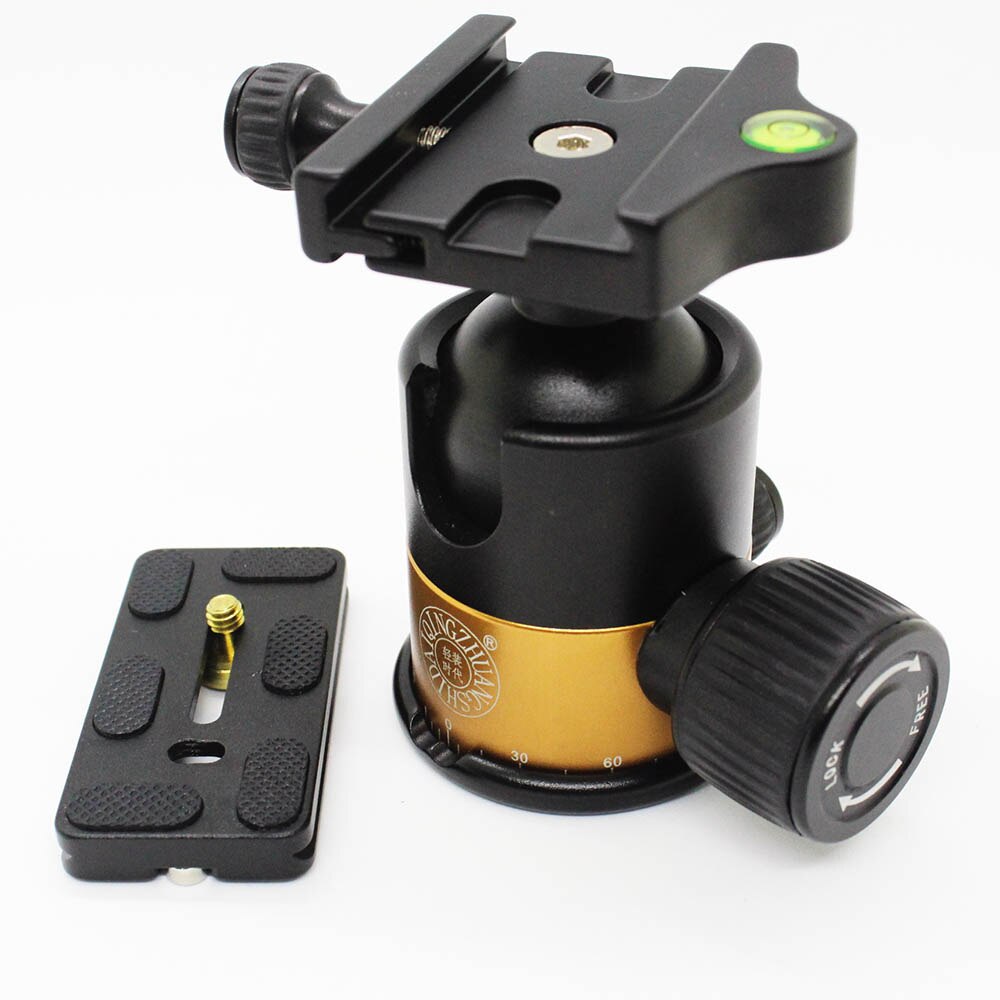 QZSD Q10 Professionelle Aluminium Kugelkopf/Stativkopf Mit Schnell Freisetzung Platte Max zuletzt 15 KG 45mm Ball Dia Für Benro Manfrotto
