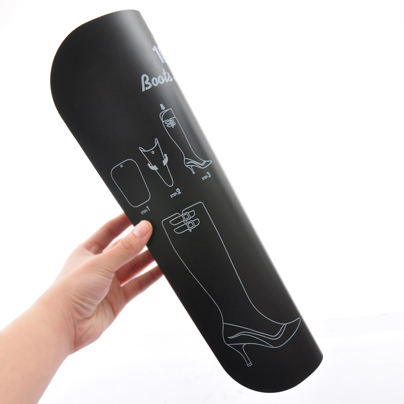 2pcs/Pair Black Boot Stand Holder Women Knee High Boot Inserts Plastic Supporter Storage Closet Shoe Organizer Rack