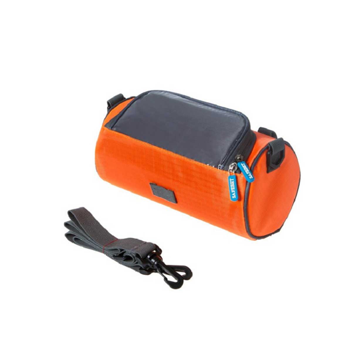 unisex Fahrrad Tasche Große Kapazität Wasserdichte Lagerung Ich bin Freien Tasche Touchscreen praktisch Vorne Taschen Einfarbig: Orange