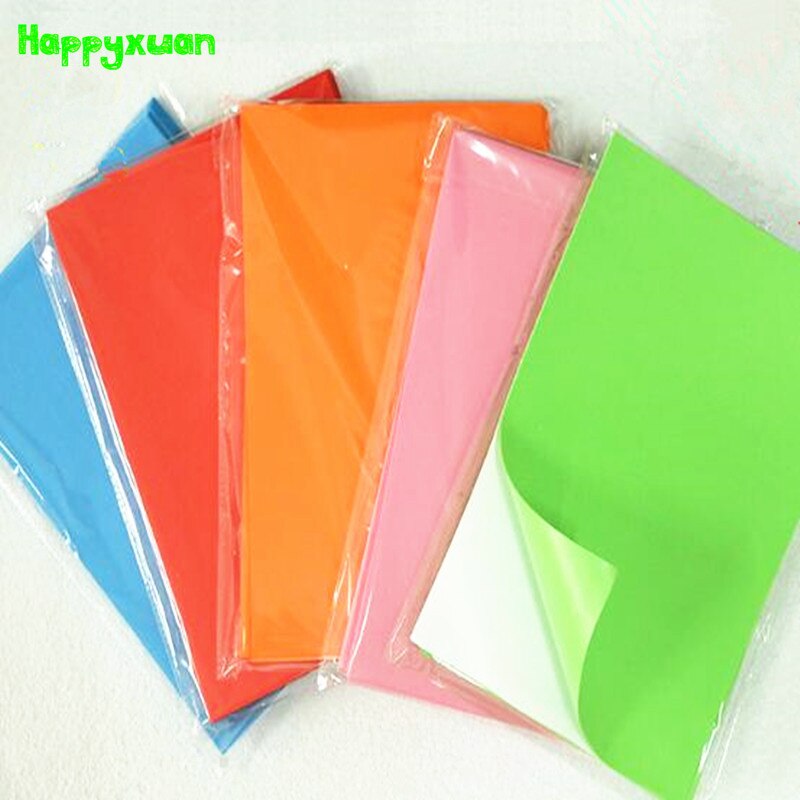 Happyxuan 10pcs/pack 20*30cm 2mm EVA Foam Self-Adhesive Kids Diy HandiCraft Materials
