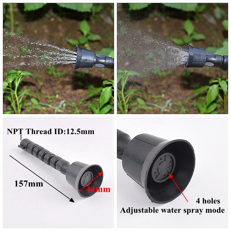 2Pcs Garden Irrigation Watering Atomizing Sprayer Nozzle Adjustable Spray Mode Nozzle Hand Pressure Pesticide Spraying Accessory: Blue