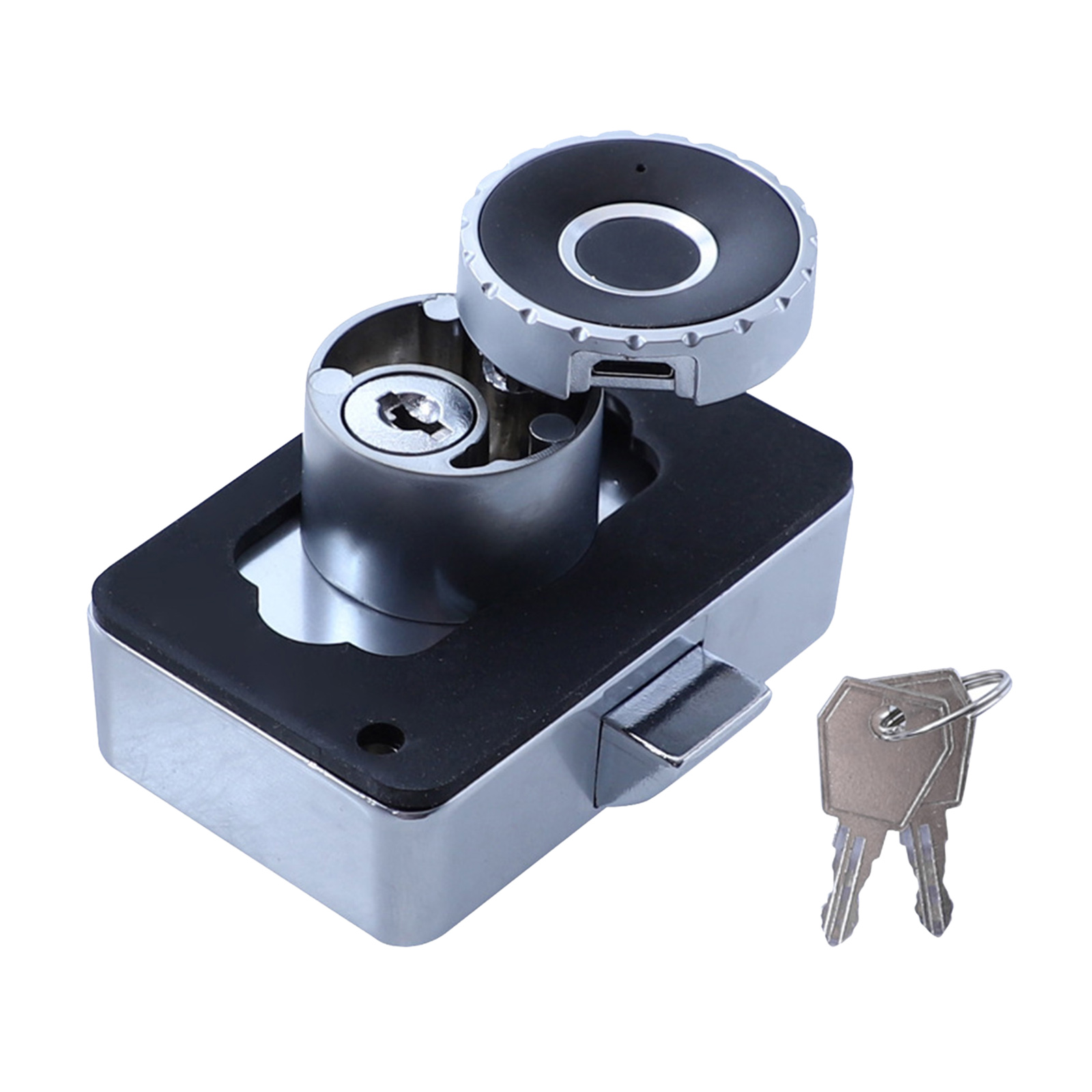 Vingerafdruk Slot Kastdeur 2-In-1 Lock Usb Oplaadbare Voor Home Office