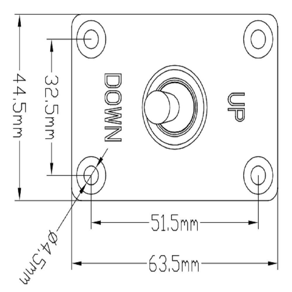 Marine Boat Trim Tab Switch 3-Way On-Off-On Momentary Toggle Switch Panel