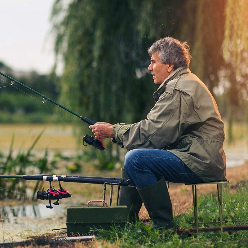 Opvouwbare kampeerkruk, draagbare opvouwbare stoel voor buiten, visstoel, luie stoel voor buiten voor backpacken, wandelen, barbecueën, picknicken, reizen