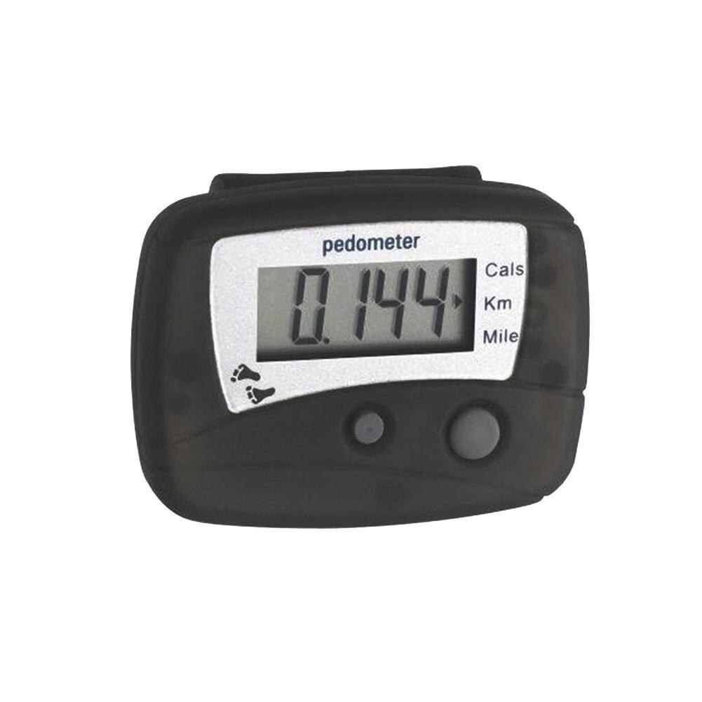 Black Portable Multi-functional Lcd Display Digital Outdoor Pedometer Equipment Steps Calorie Counter Distance Sports Walki H0R8