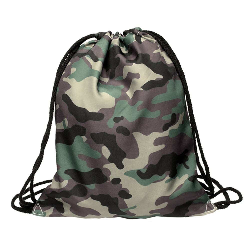 3D Gedrukt Camouflage Rugzak Beam Pocket Oxford Doek Winkelen Opslag Tasje Vrouwen Casual Reistas Laptoptas: Default Title