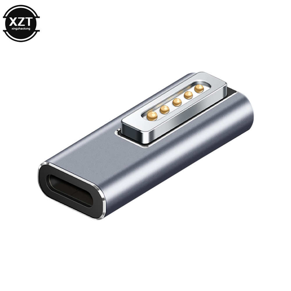 60W Type C/DC5521 Magnetic USB PD Adapter for Apple Magsafe1/Magsafe2 MacBook Air/Pro USB C Female Fast Charging Plug Converter: Orange