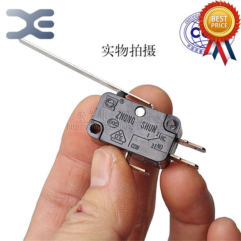 3-Pin Micro-Switch Rice Cooker Parts Switch Trip Switch Copper Plug Silver Contact 16A 250V