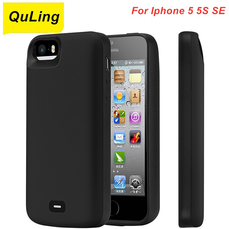 QuLing 4000 Mah For IPhone 5 5S SE Battery Case Battery Charger Bank For IPhone 5 Power Case