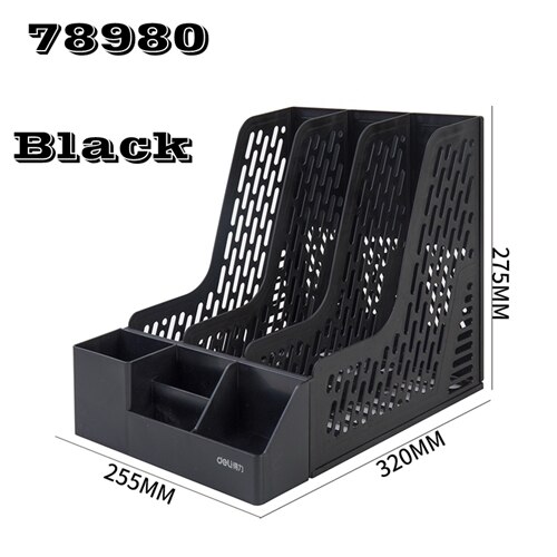 Delikatessen 78981 kunststoff Dokument Kasten mit stift Stand HÜFTEN datei korb datei tablett dokumente Verwaltung blau schwarz grau farben Optional: 78980-Schwarz