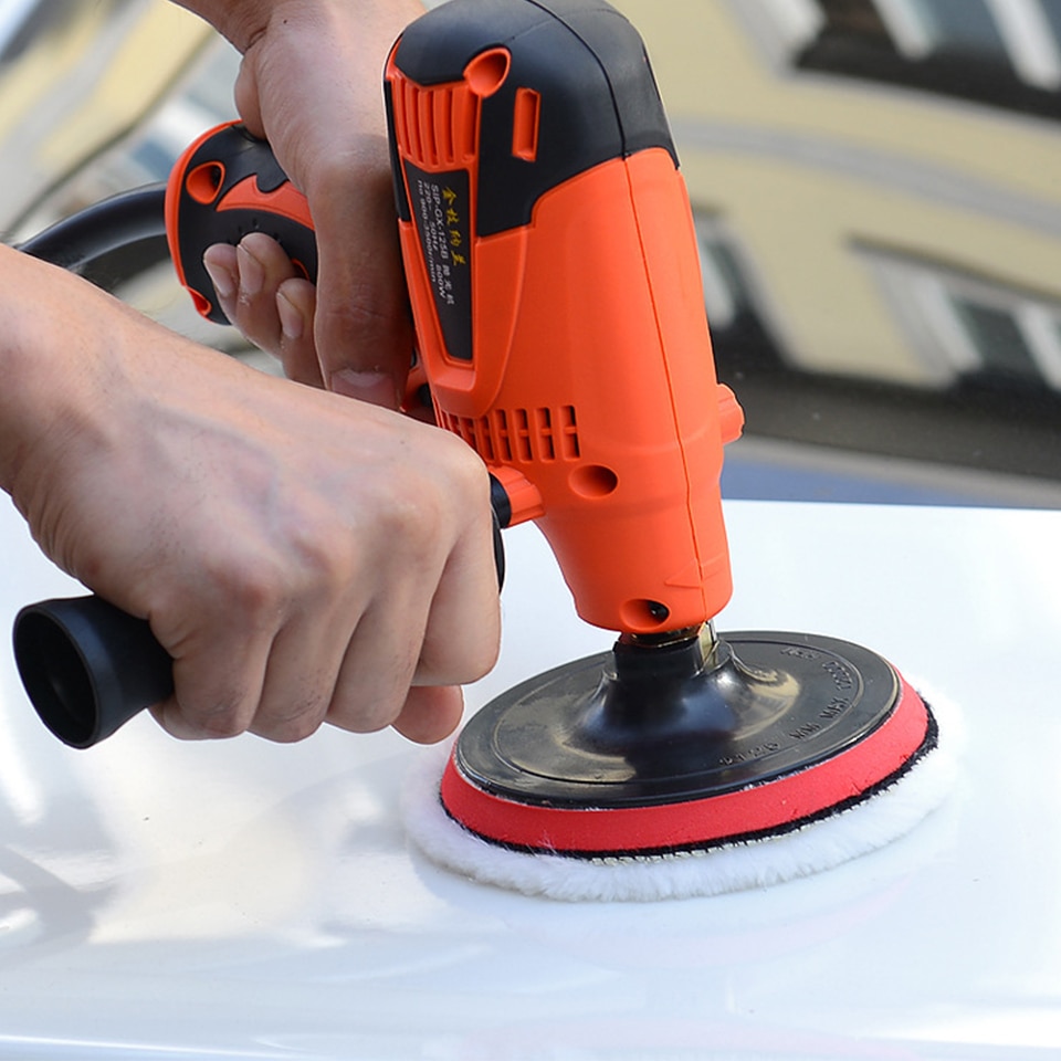 Goxawee sähköinen kiillotuskone auton kiillotuskone hiomakone 6- nopeuksinen hiomakone vahaus pinnoitus- ja puhdistustyökalut auton lisävarusteet