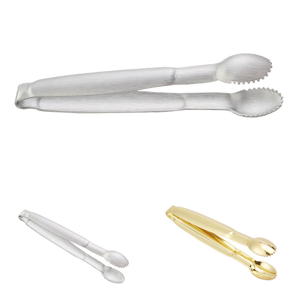 Kitchen Supplies Stainless Steel Food Tong Heat Resistant Dessert Tweezer Cube Sugar Stable Zigzag Clamp Handhold Easy Take