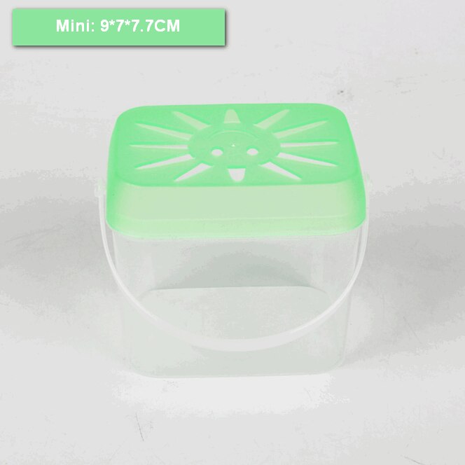 HONGYI Small fish tank turtle tank mini pet feeding box children portable small plastic: Mini