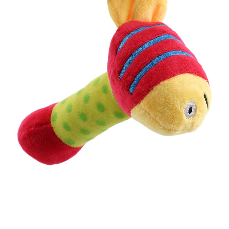 Neugeborenen Rassel Spielzeug 0-1 Jahre Alte Baby Cartoon Tiere Bett Glocke Plüsch Hand Infant Spielzeug: red fish
