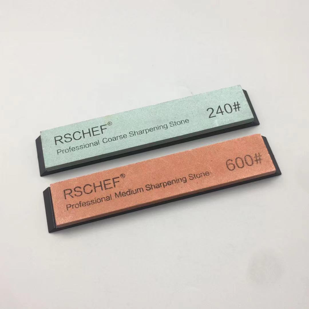 2Pcs Knife Sharpener Sharpening Stone Big Size Whetstone Sharpening System 120-3000# FIxed Angle Sharpeners Water: 240-600