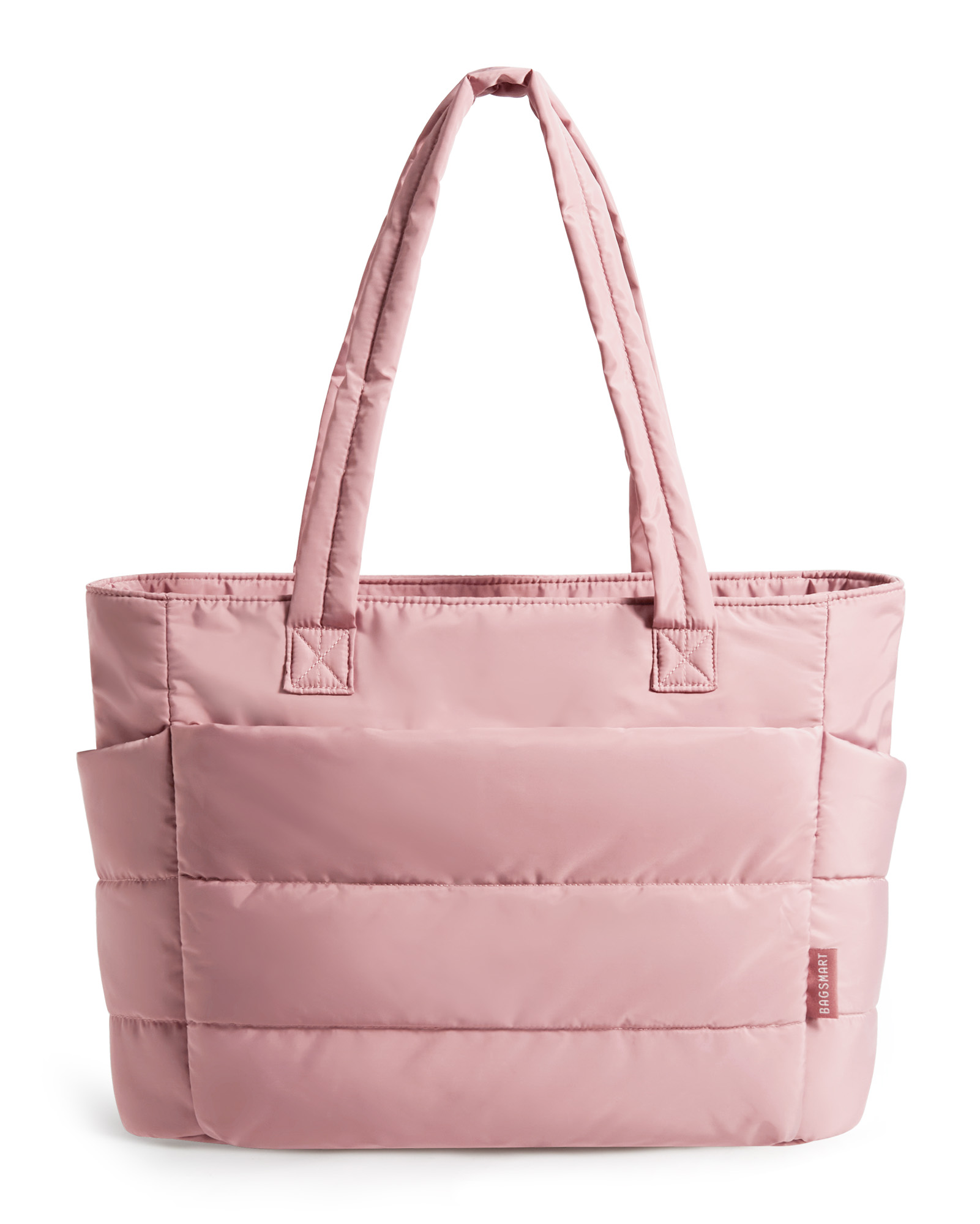 BAGSMART Bolsa feminina de grande capacidade, cor sólida, bolsa versátil para viagens, trabalho, estudante, classe, sacola de compras: Bege