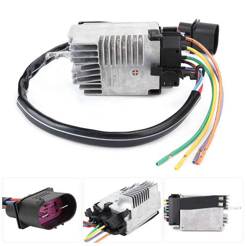 car fan Cooling Fan Control Unit Module 4F0959501G Replacement Fit for A6 2006‑ ventilador