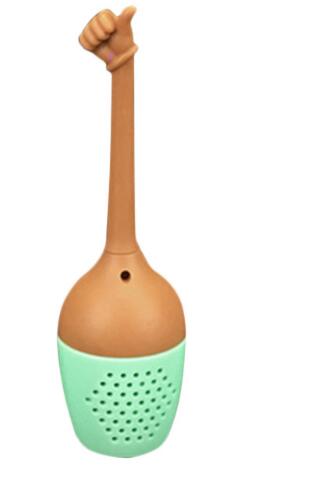 Grappig handgebaar in de vorm van een thee-ei, siliconen theezeefje, losse kruiden, kruidenhouder, theezetgereedschap voor theekopje, theepot: Stijl 1