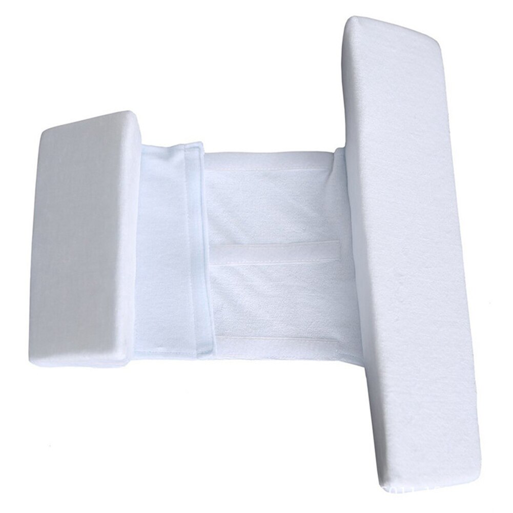 Household Infant Side Sleeping Pillow Adjustable Simple Style Newborn Baby Girls Boys Side Sleep Anti-roll Support Cushion: White