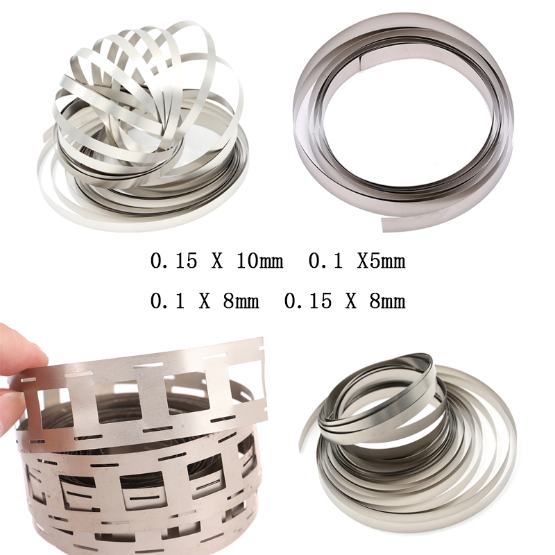 1 Roll 18650 Li-ion Battery Nickel Sheet Plate Nickel Plated Steel Belt Strip Connector Spot Welding Machine Battery Welders