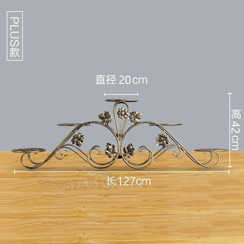 Balcony indoor Nordic flower shelf wrought iron balcony multi-storey floor-mounted simple living room floor pot rack
