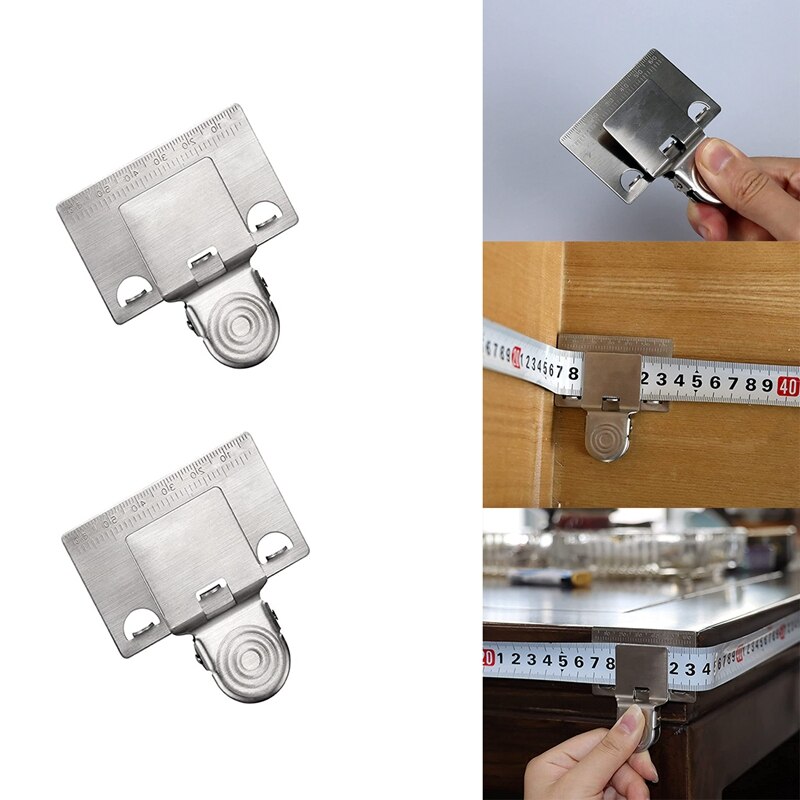 Clip de cinta métrica para carpintería, herramienta de medición de madera de posicionamiento preciso, accesorios, herramientas de localización