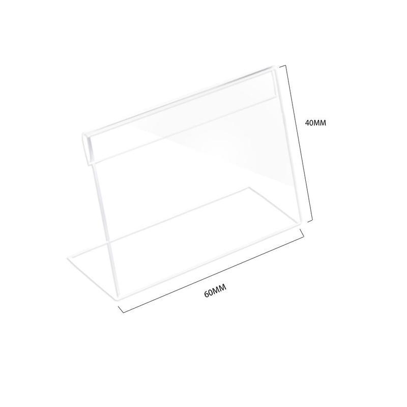 Lot De 10 Porte-Panneaux Acryliques A6 Transparents - Présentoirs Muraux Pour Affiches Et Menus