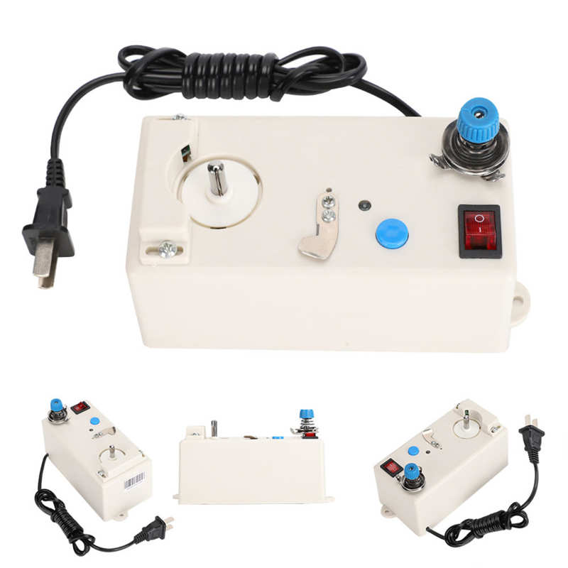 Portable Automatic Smart Sewing Electronic Thread Winder Bobbin Thread Winding Machine US PLUG 110‑240V Sewing Machine