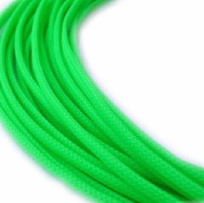 5M 3MM 16AWG 18AWG Cable Protection Sleeve Shielding Sheathing Auto Wire Harnessing Black Nylon Braided Cable Sleeving: Green