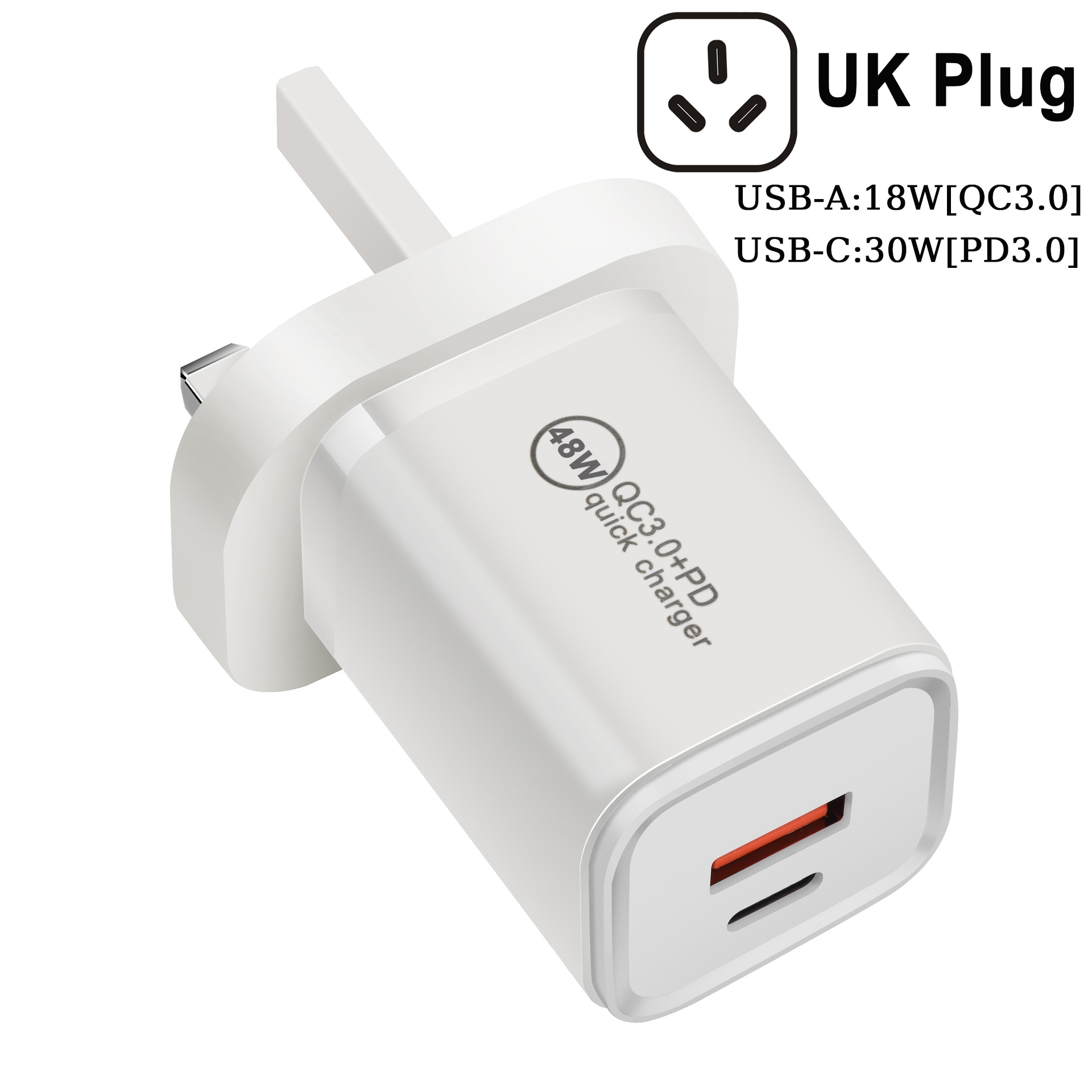 Dual Usb Type C Lader 48W Usb C Pd Snel Opladen Voor Iphone 13 12 11 Max Pro Xs 8 Voor Ipad Draagbare Travel Charger Uk Eu Au Ons