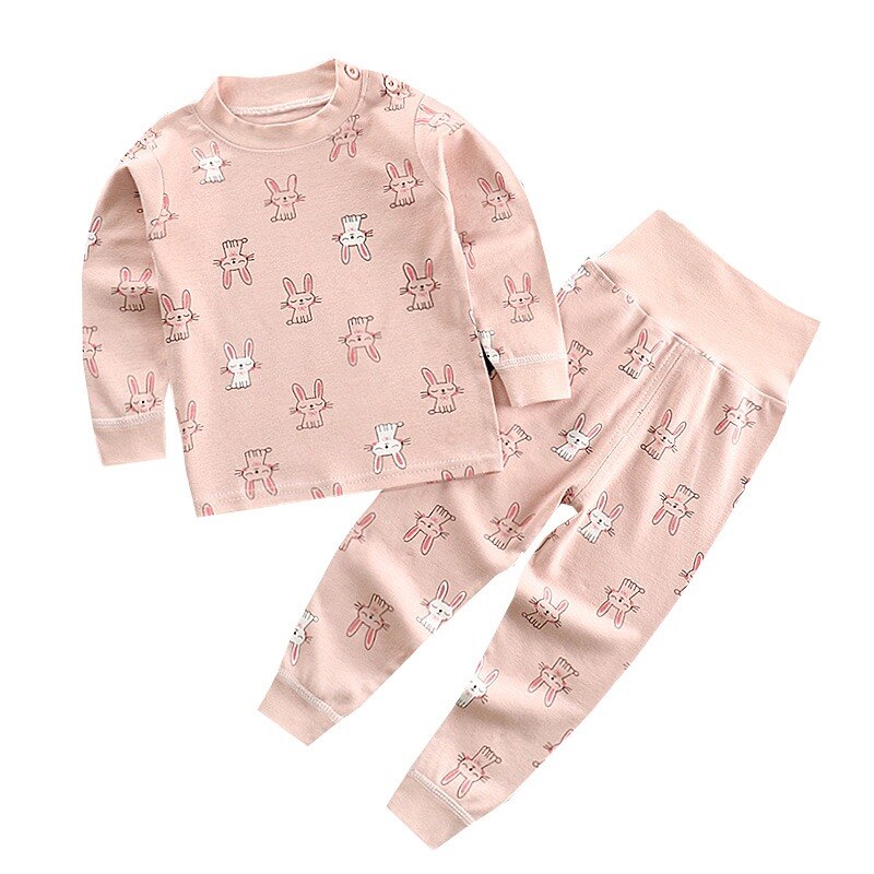 bébé vêtements enfants pyjamas ensemble filles garçons dessin animé pyjama imprimé ensemble à manches longues Blouse hauts + pantalons pyjamas