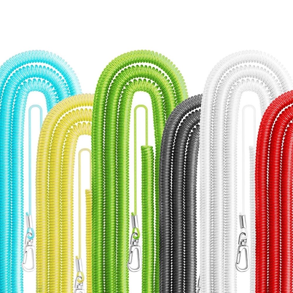 Retractable Spring Elastic Rope Security Gear Tool Anti-lost Phone Keychain Portable Fishing Lanyards Outdoor Tools