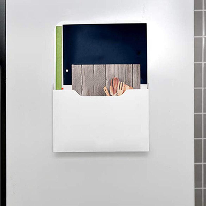 -Magnetic File Holder - Magnetic Paper Holder, Pocket Organizer Office Supplies Storage Mail Organizer for Notebooks,Letter