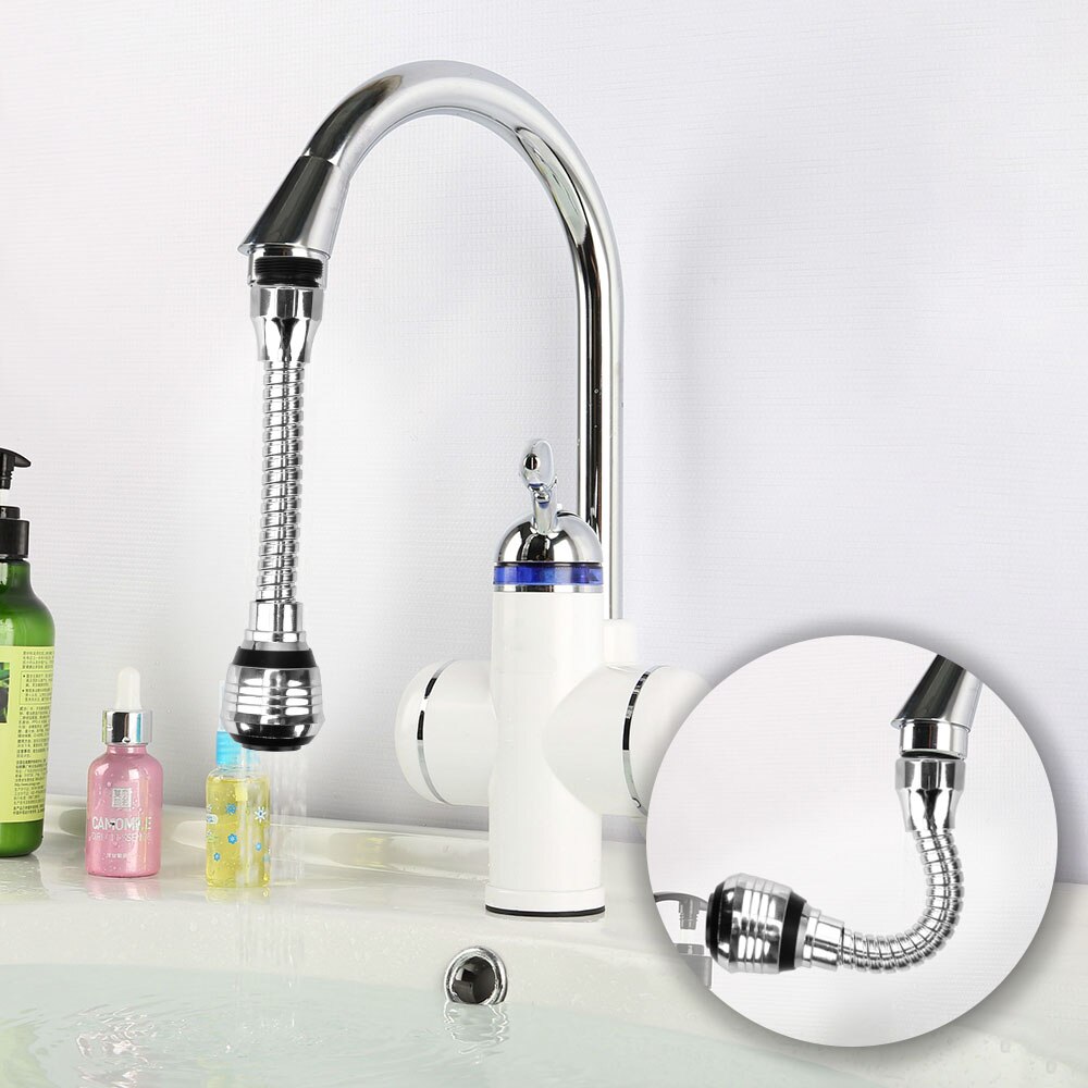 Filter Tap Adapter 360 Degree Rotating Bubbler High Pressure Nozzle Water Saving Faucet Extender 2 Modes Adjustable
