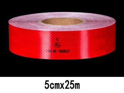 50 millimetri di larghezza ad Alta intensità prismatico riflettente foglio di nastro Adesivo Riflettente Conspicuity nastro per il Rimorchio del Camion: grigio