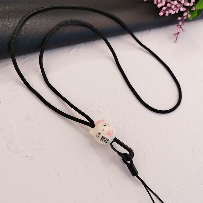 Long Neck Mobile Phone Lanyard Hanging Cartoon Pendant Cute Lucky Cat Piggy Pendant Mobile Phone Case Universal Antilost Lanyard: 04