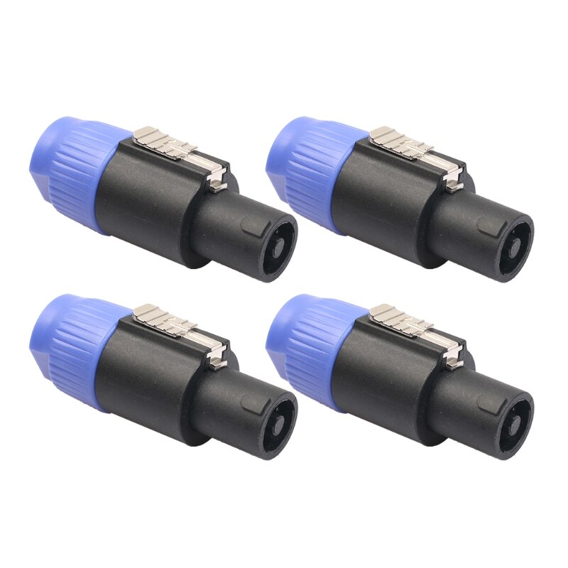 Nuovo 4 pz 4 Poli oratore Spina intrecciare serratura Connettore Del Cavo per Neutrik Speakon NL4FC