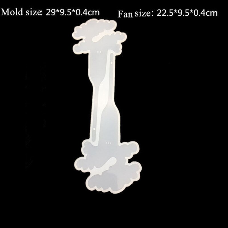 1 pc handwaaier siliconen mal uv epoxyhars voor het maken van sieraden, bladwijzers, handgemaakte decoratieve gereedschappen, kristal epoxy diy siliconen mal