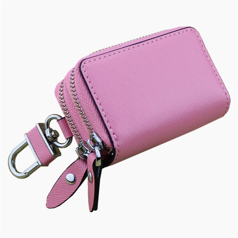Femme de ménage voiture petit étui à clés clés pochette cuir unisexe clé sac organisateur multifonction porte-cartes