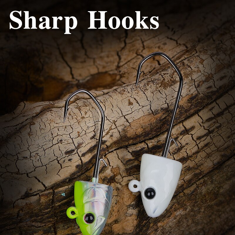 TSURINOYA-anzuelos de cabeza plomada de 11g y 14g, señuelo suave para pesca en aguas profundas, aparejos de Metal, accesorios de pesca