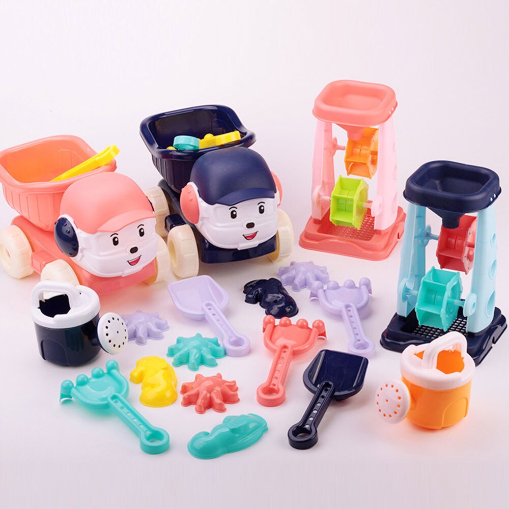 6 Stuks Baby Strand Zand Speelgoed Kinderen Zomer Speelgoed Auto Model Sprinkler Douche Schop Gereedschap Klassieke Spelen Speelgoed