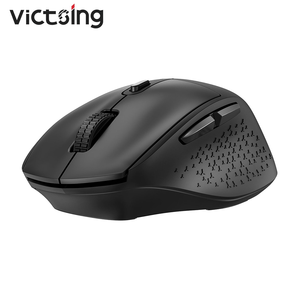 Victsing  pc307 5 -niveau justerbar dpi trådløs mus stor størrelse behagelig lydløs computerspilmus med 6 knapper til bærbar computer