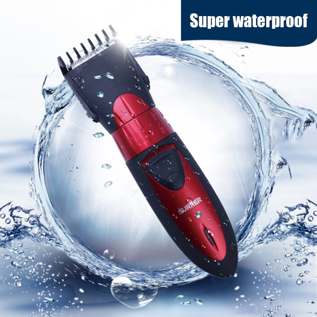 Waterproof Barber Hair Clipper Men Child Electric Cordless Hair Trimmer Grooming Home Cutting Machine Haircut Adjus